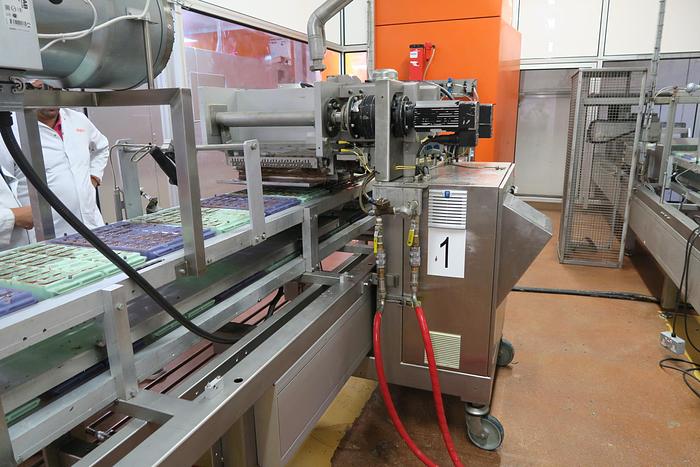 Used Aasted Frozen Cone Chocolate Moulding Line