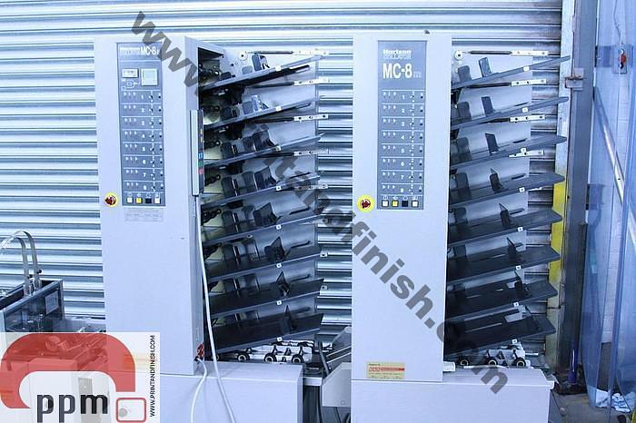Used Horizon MC8 Twin Tower Collator with Booklet Maker & Trimmer SPF10 II + FC10 II
