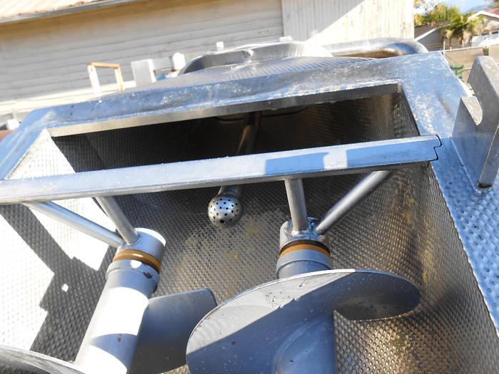 Used Conveyor, Screw, 10" x 7', S/st, Dbl, Incline, #S742038