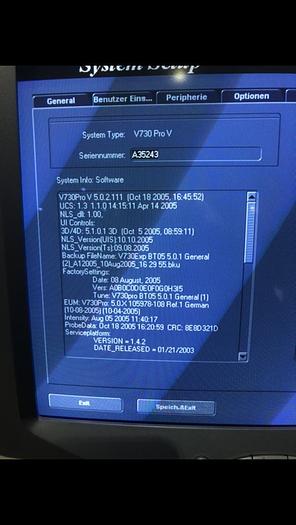 D'occasion GE Voluson 730 Pro V Ultraschallsystem mit 3 Sonden, Sony Printer