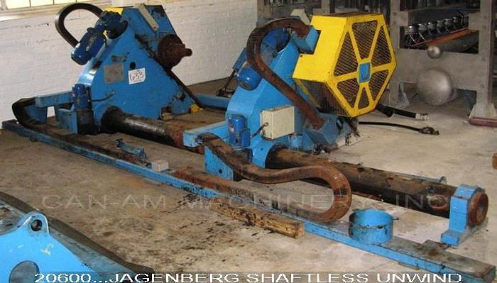 Used Jagenberg VARI-STEP 30 Two-Drum Winder, 2400 Mm Nominal Trim Width, 2000 Fpm, 100 Mm/3.94" Min. Slitting Width, (5) Jagenberg Shear Cut 200Mm Top Slitters, 3.94" Min Slitting Width, 24" Dia X 100.4" Face Back Drum, #20599