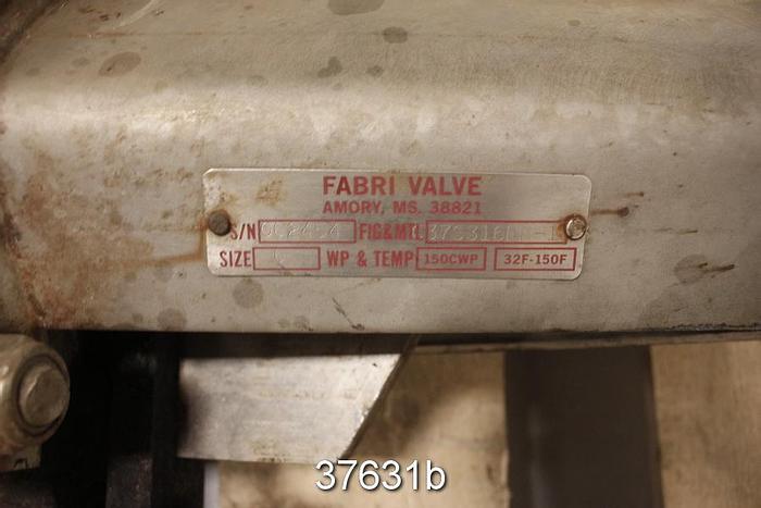 Used Fabri 6" Hand Operated Knife Gate Valve #37631