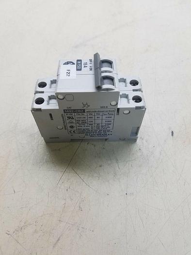 Used Allen Bradley 1492-CB2-H150 Ser. B 2p 15a 480v Used Circuit Breaker