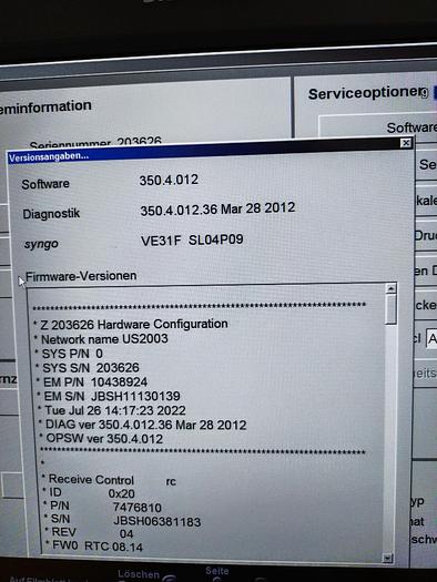 Gebraucht Siemens Acuson S2000 Ultraschallgerät mit Sonde, Drucker und DVD Brenner