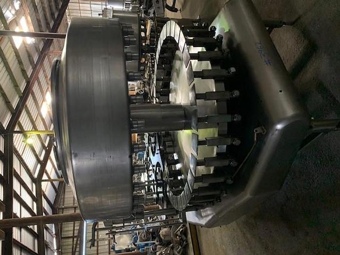 Used Federal 32-Valve Rotary Stainless Steel Filler