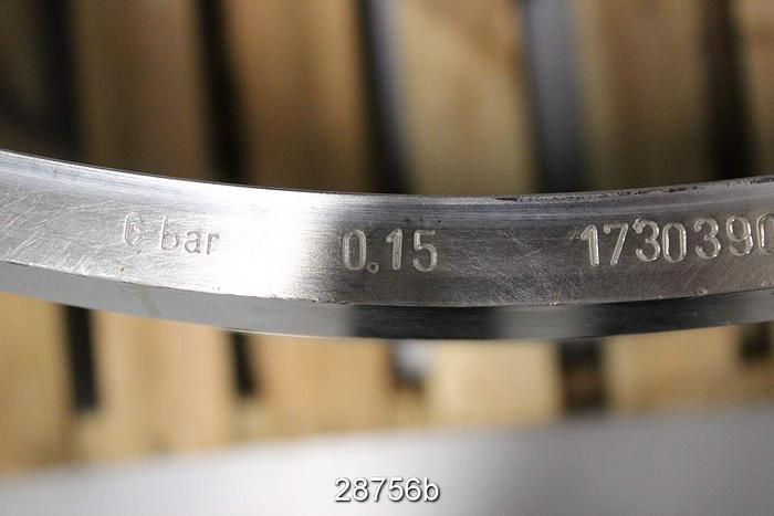 Used Voith VS 20 Slotted Pressure Screen Basket, 0.15mm Slot #28756