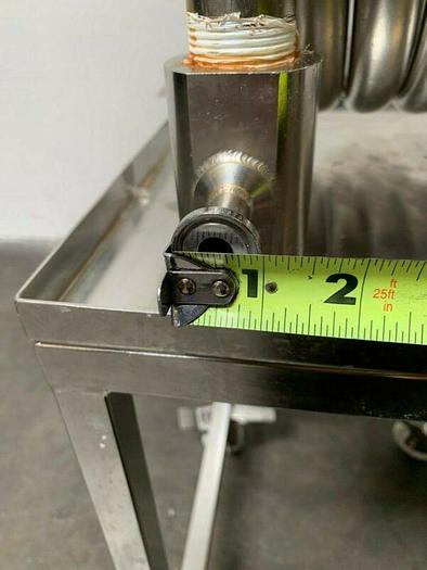 Used Exergy Incorporated 00644-3 Stainless Steel Heat Exchanger on Rolling Cart
