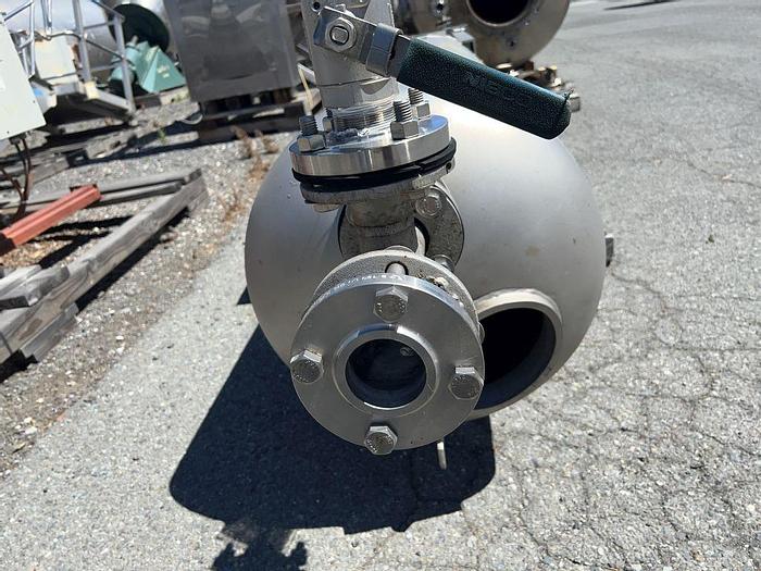 Used Tank, 190 Gallon, S/st, 55 PSI, DT/DB, Morfab #S744615