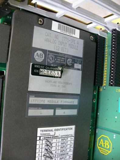 Used Allen Bradley 1771-A4B 16 Slot Chassis w/ PLC-5/40 Controller, 2 Input, 3 Output