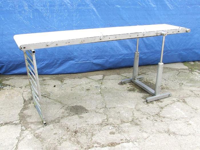 Used Conveyor belt, one-sided supported, height-adjustable