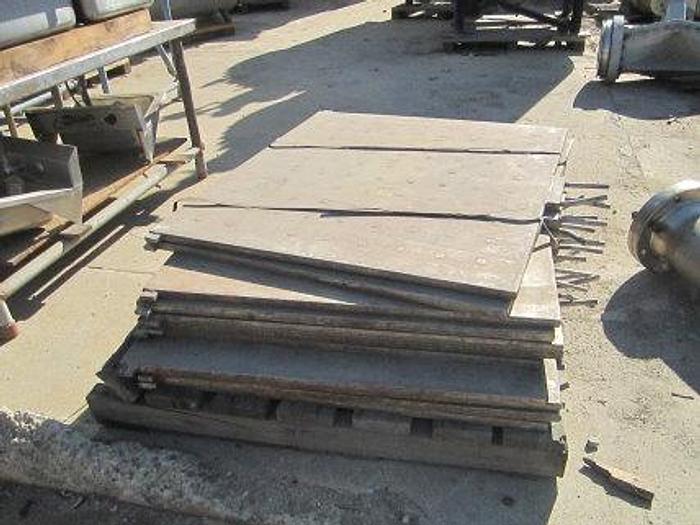 Used Dryer, Tray, Vacuum, 105 SF, 7 Trays, C/st, Hull #C737424