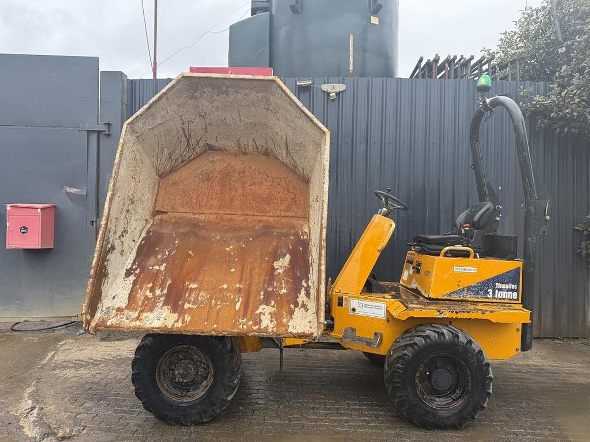 Used Thwaites 3 Tonne Hydrostatic Swivel Dumper