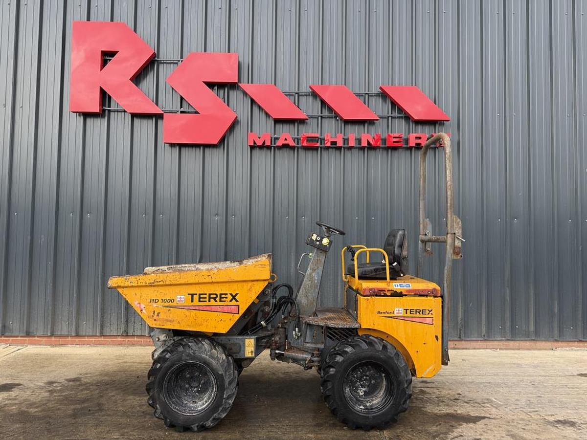 Used Terex Benford HD1000 1 Ton High Tip Dumper