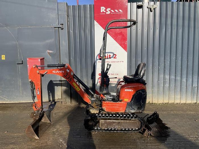 Used Kubota K008-3 1t Micro Excavator