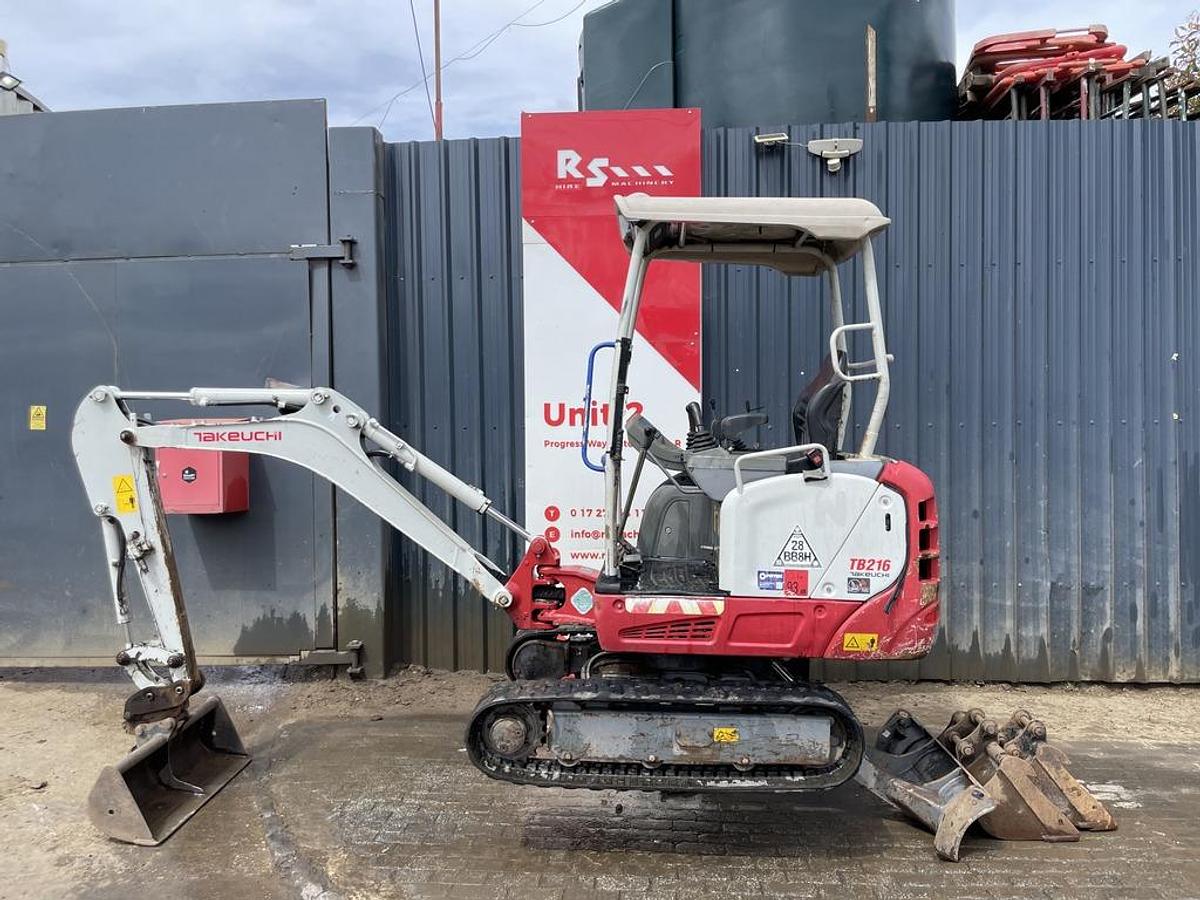 Used Takeuchi TB216 1.8t Mini Excavator