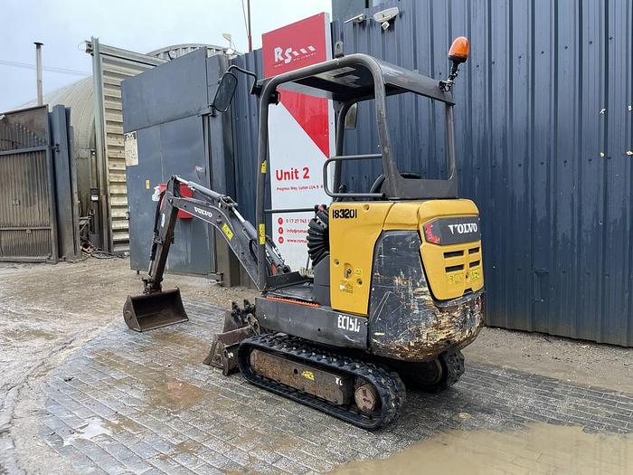 Used Volvo EC15D 1.6t Mini Excavator