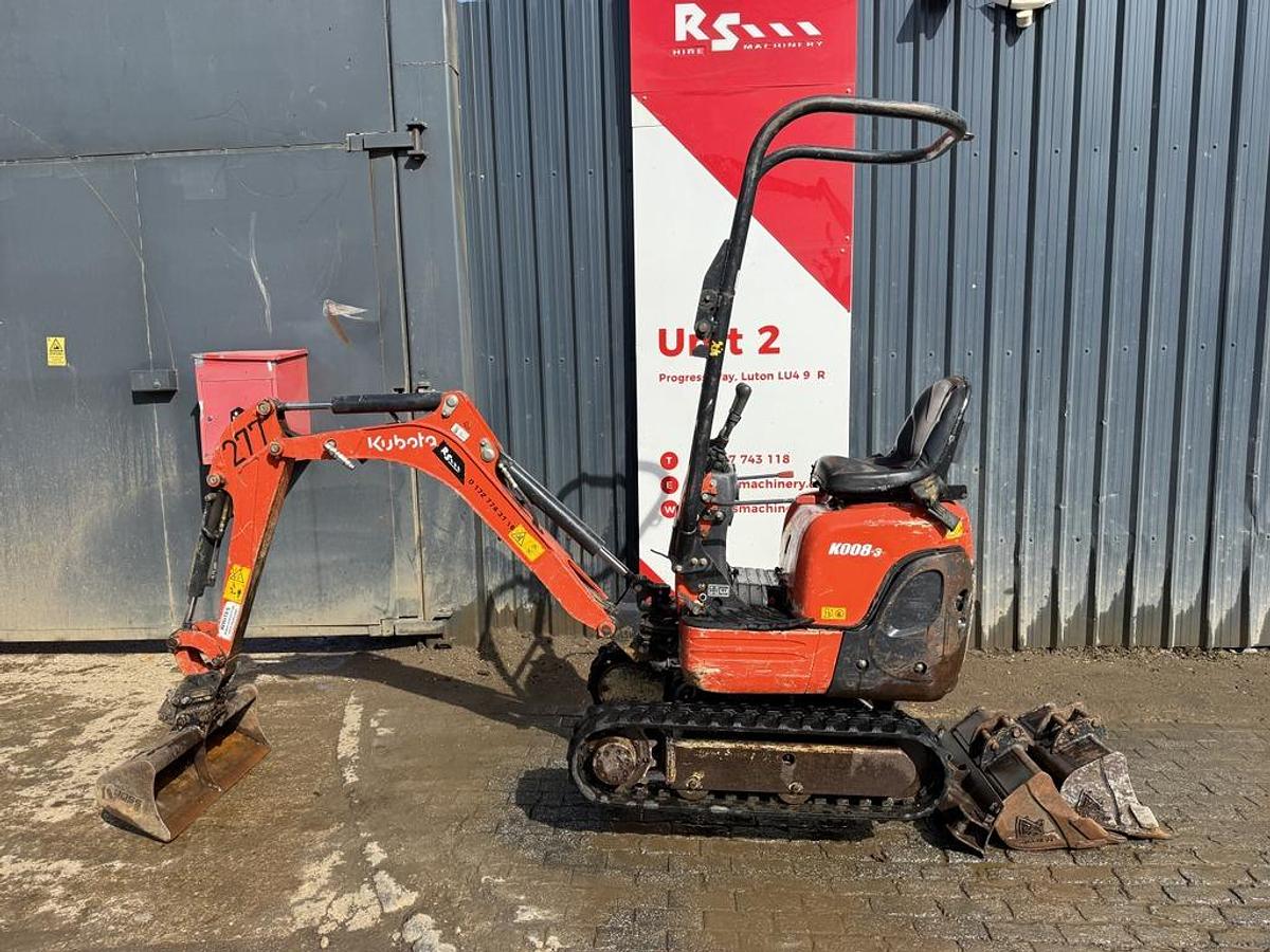 Used Kubota K008-3 1t Micro Excavator