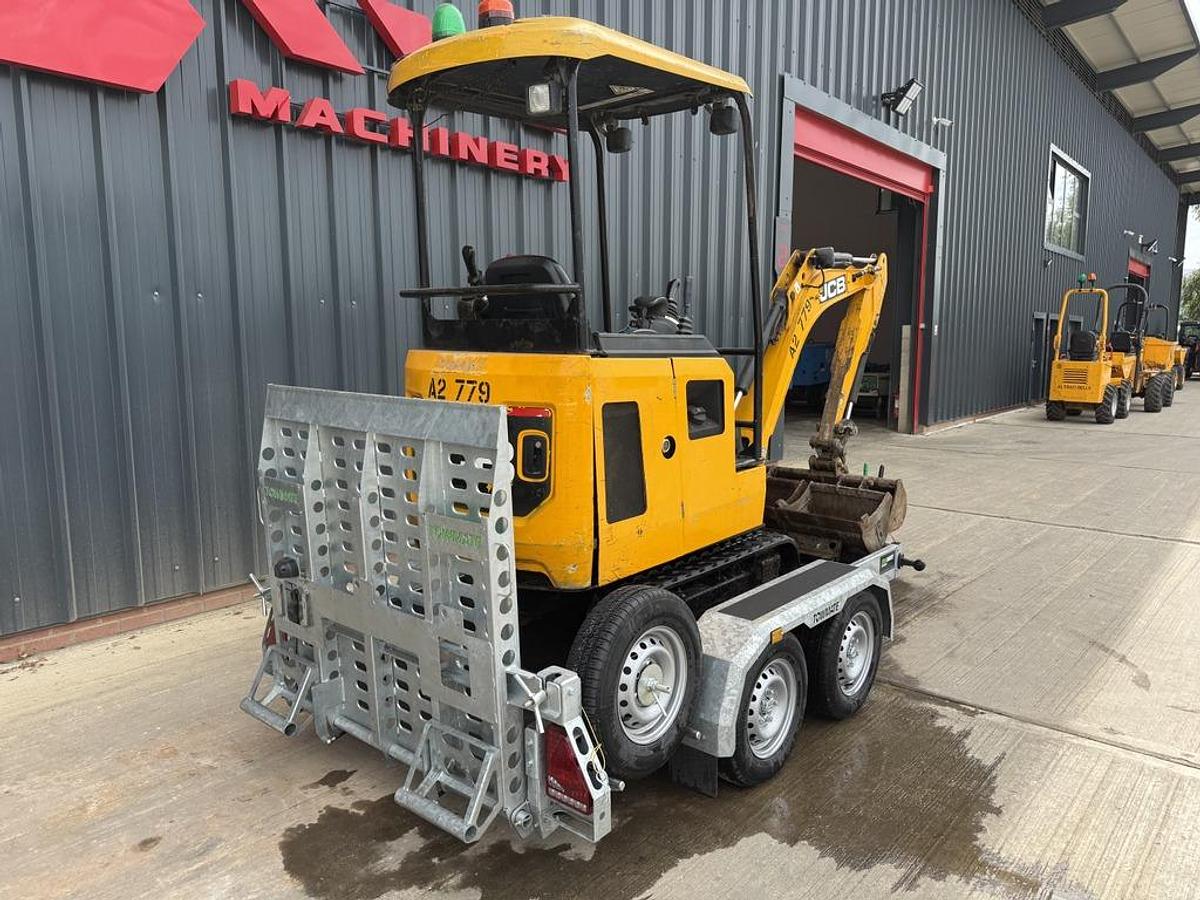 Used JCB 15C-1 1.5t Mini Excavator + New Trailer