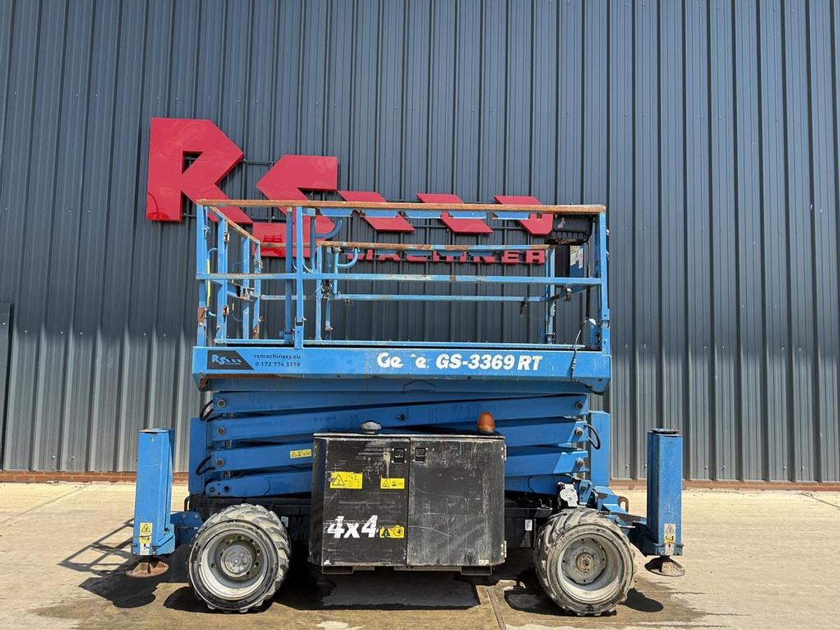 Used Genie GS3369 RT 12m Scissor Lift
