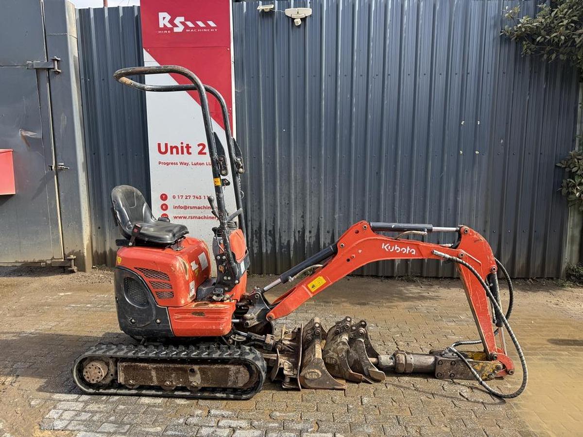 Used Kubota U10-3 1t Micro Excavator + Breaker