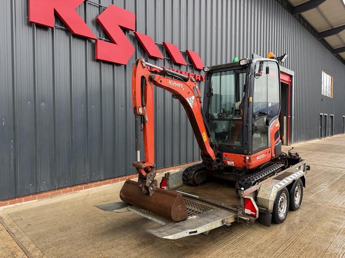 Used Kubota KX019-4 1.9t Mini Excavator + Breaker + Trailer