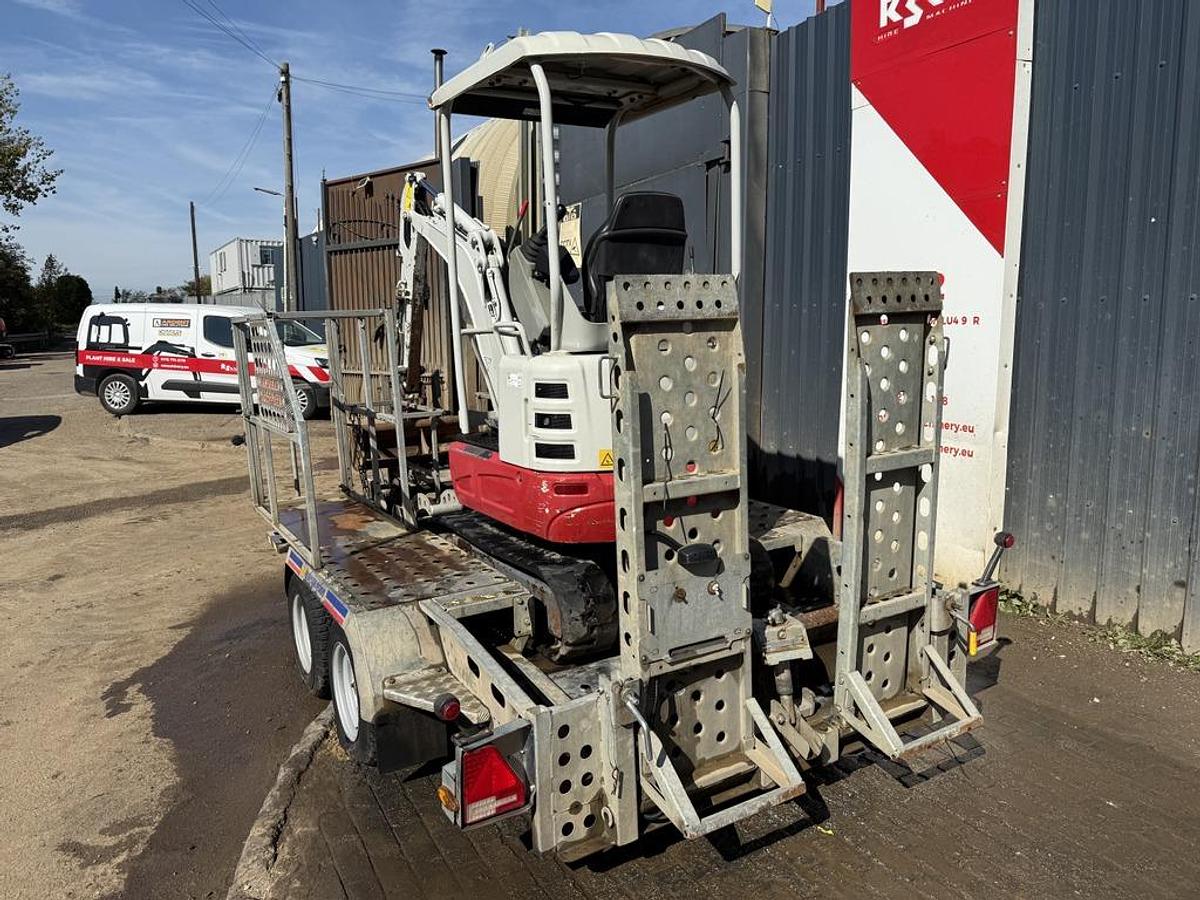 Used Takeuchi TB215R 1.6t Mini Excavator + Trailer