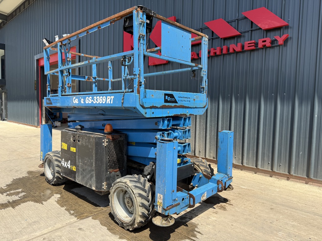 Used Genie GS3369 RT 12m Scissor Lift
