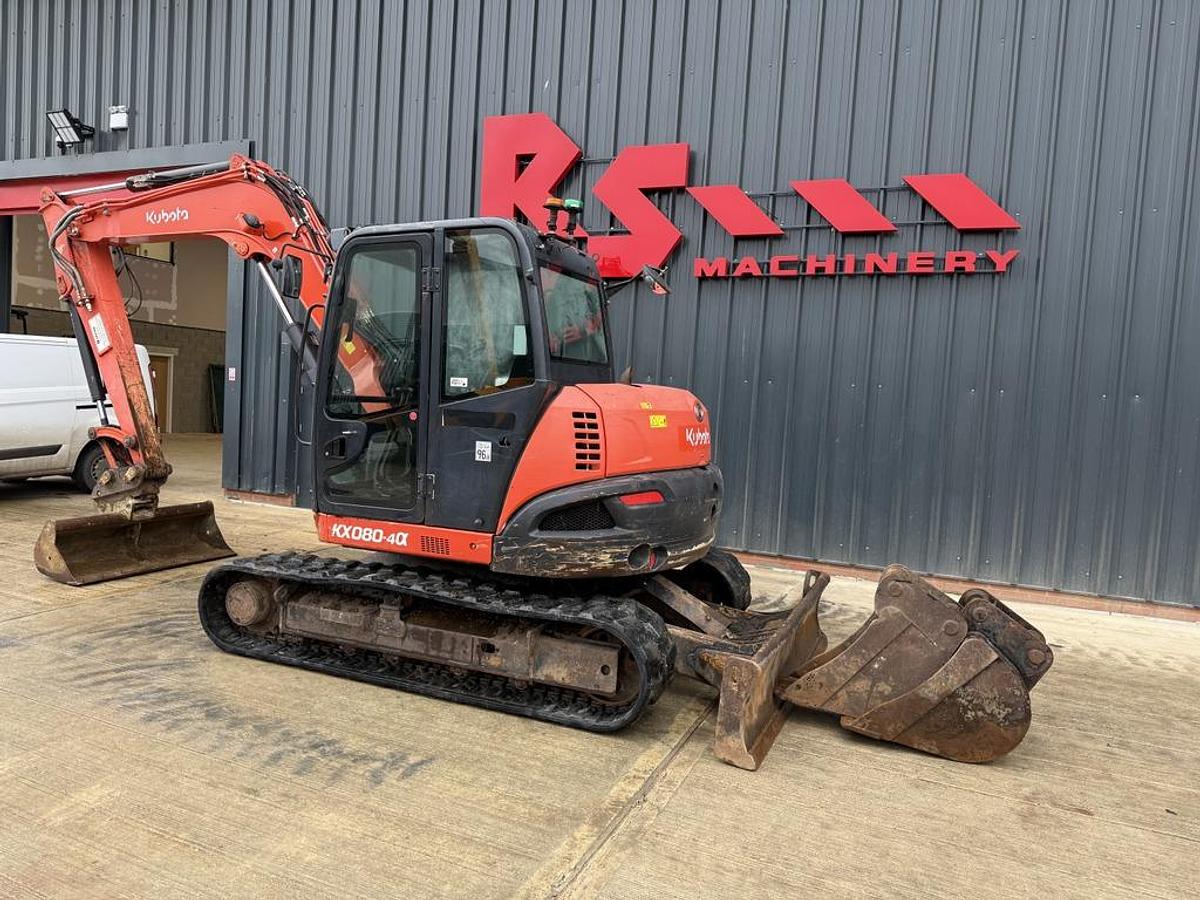 Used Kubota KX080-4 8t Mini Excavator