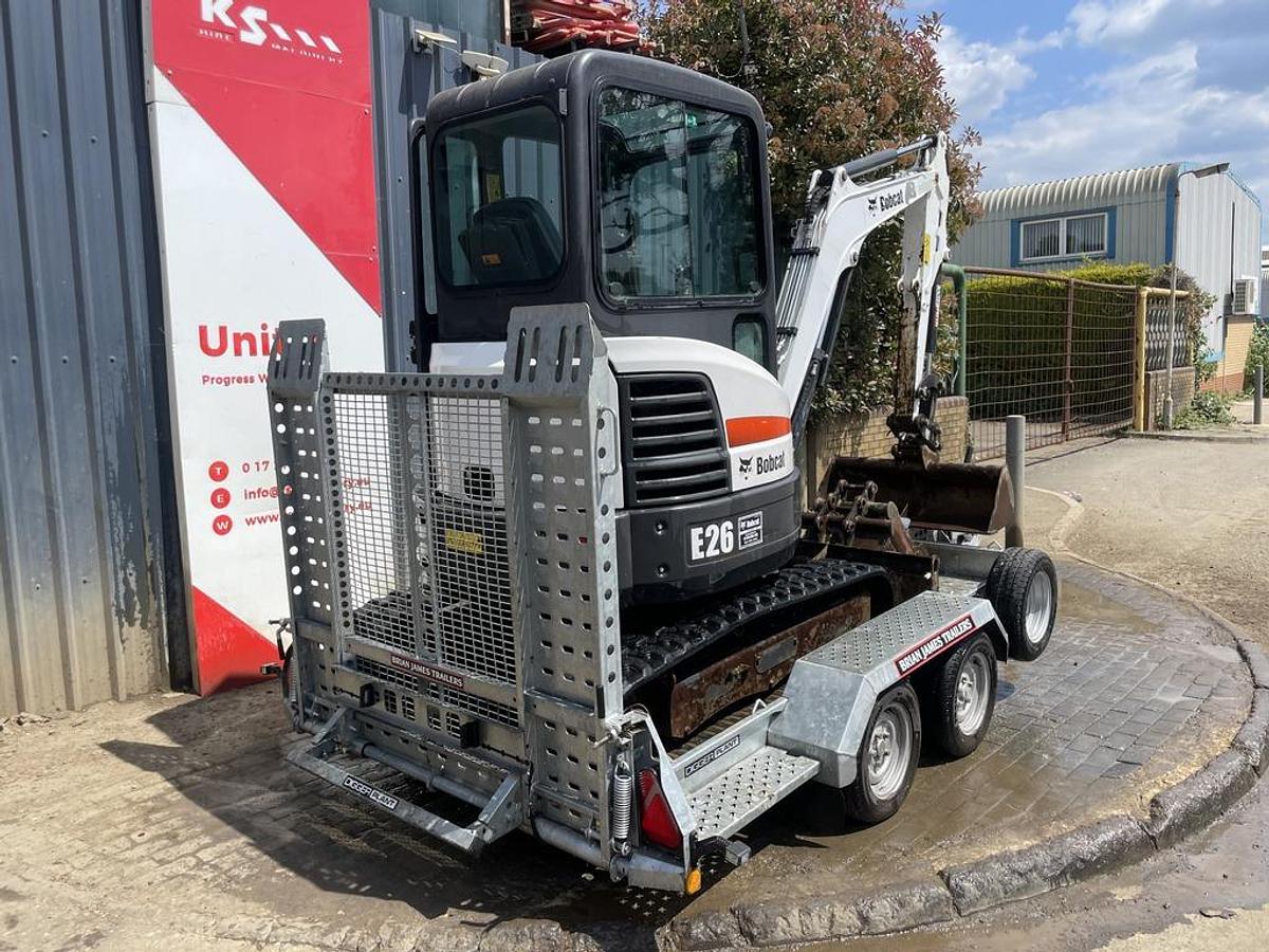 Used Bobcat E26 2.6t Mini Excavator + 3.5t Trailer