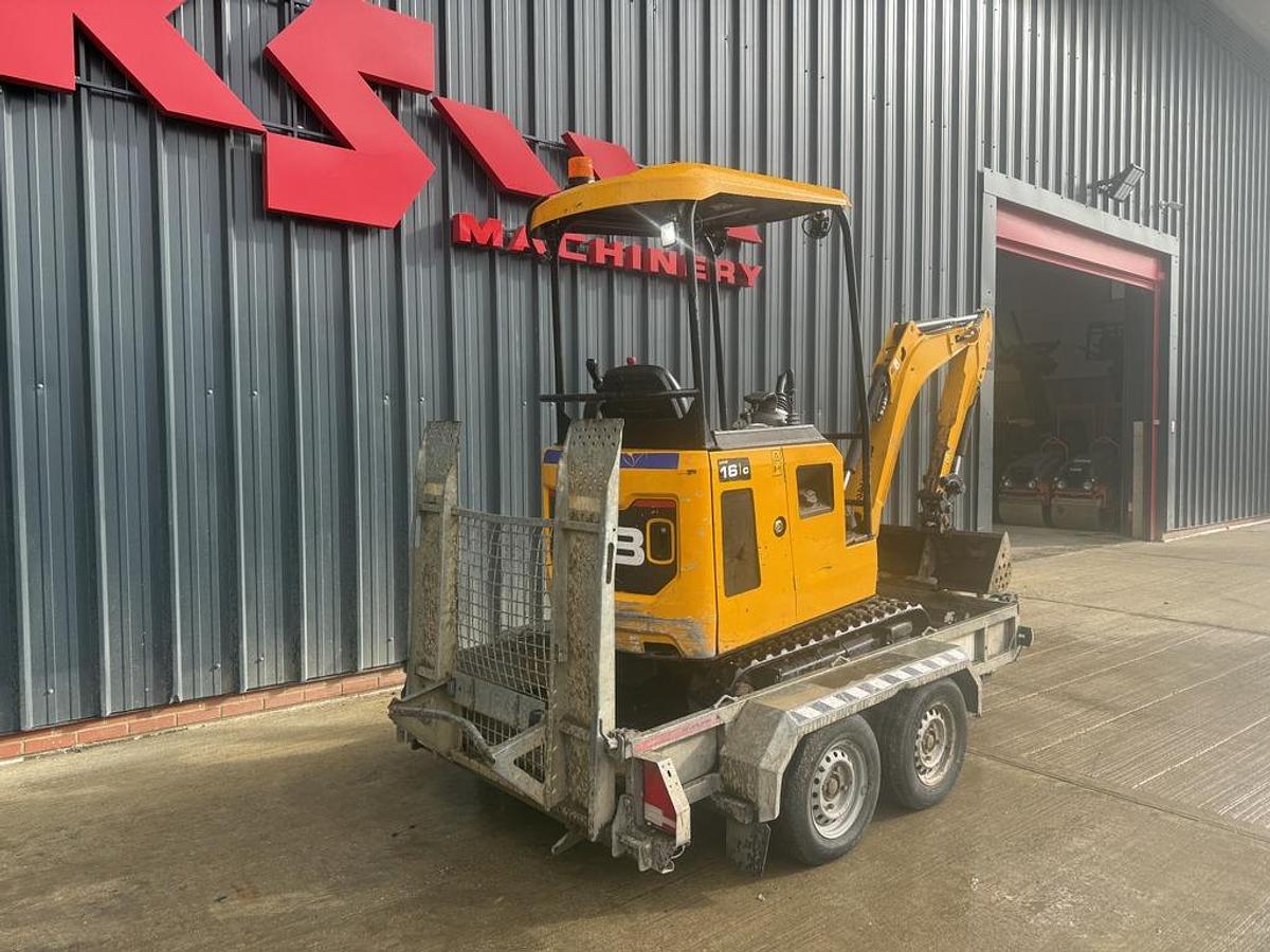 Used JCB 16C-1 1.6t Mini Excavator +2.7t Trailer