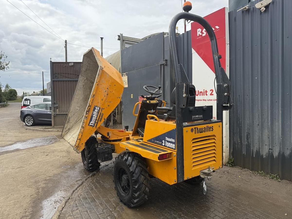 Used Thwaites 3 Tonne Hydrostatic Swivel Dumper