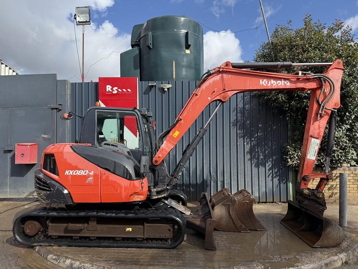 Used Kubota KX080-4 8t Mini Excavator