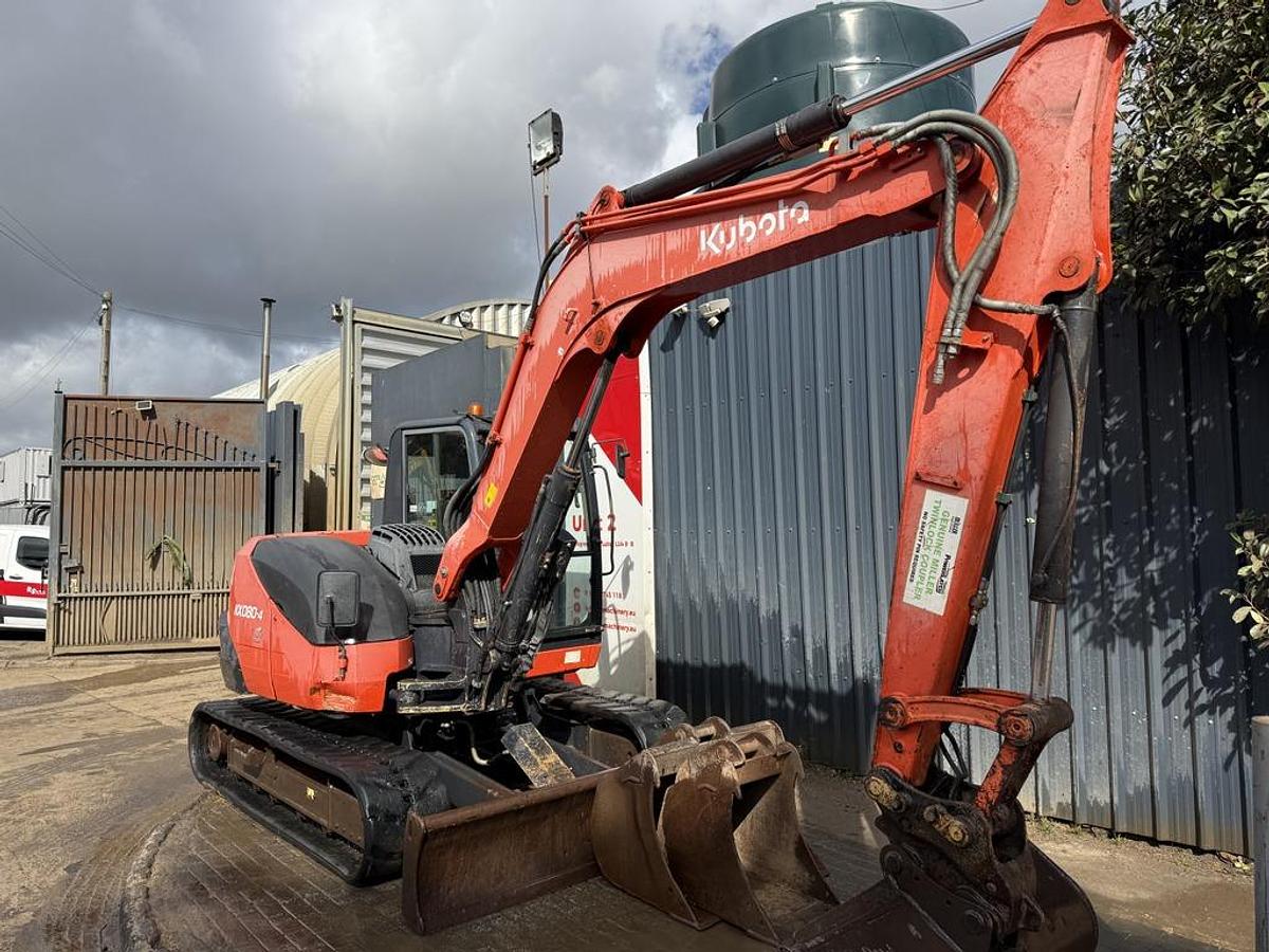 Used Kubota KX080-4 8t Mini Excavator