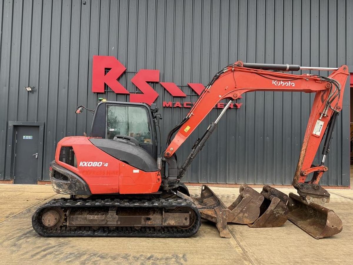 Used Kubota KX080-4 8t Mini Excavator