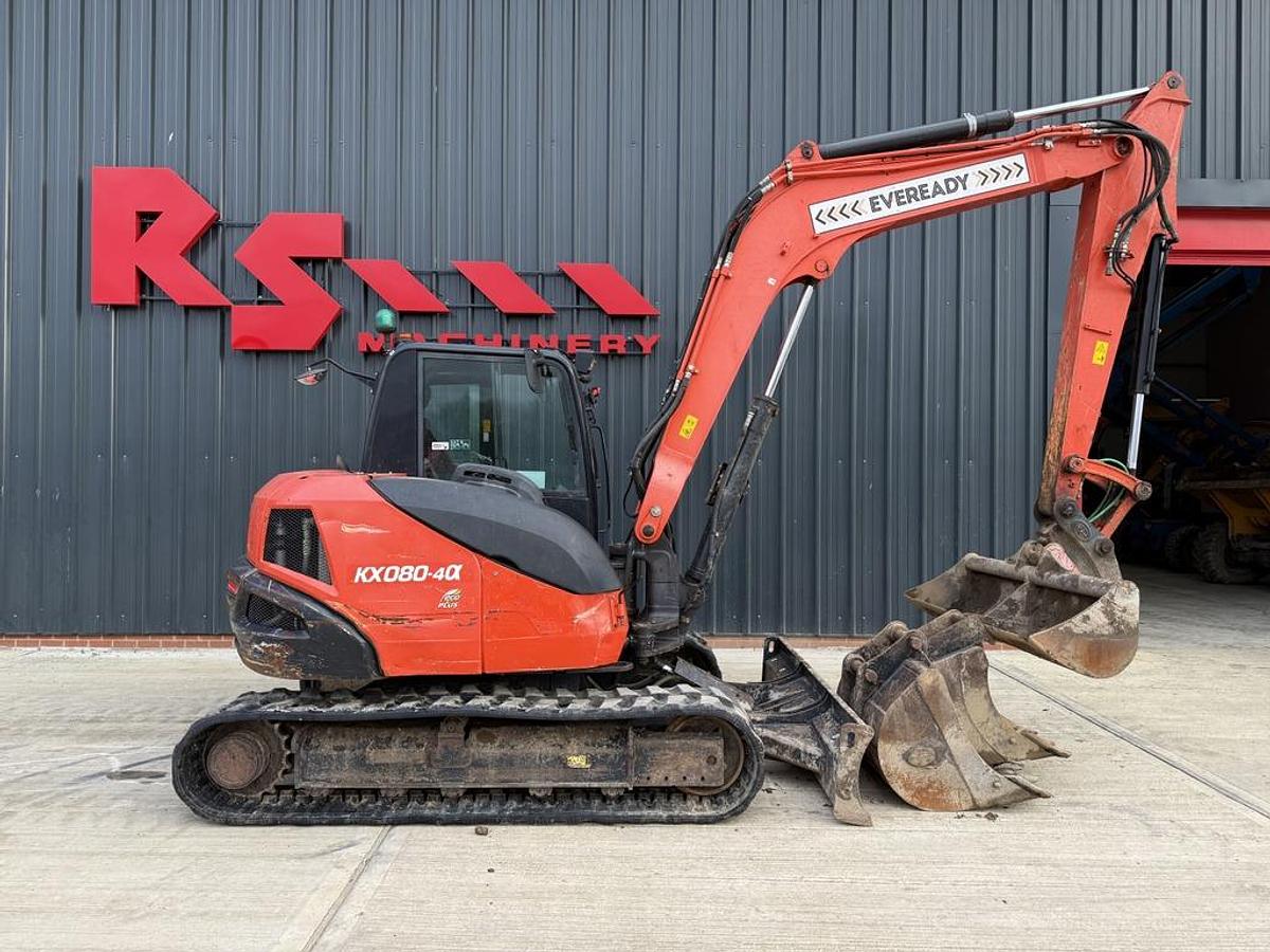 Used Kubota KX080-4 8t Mini Excavator