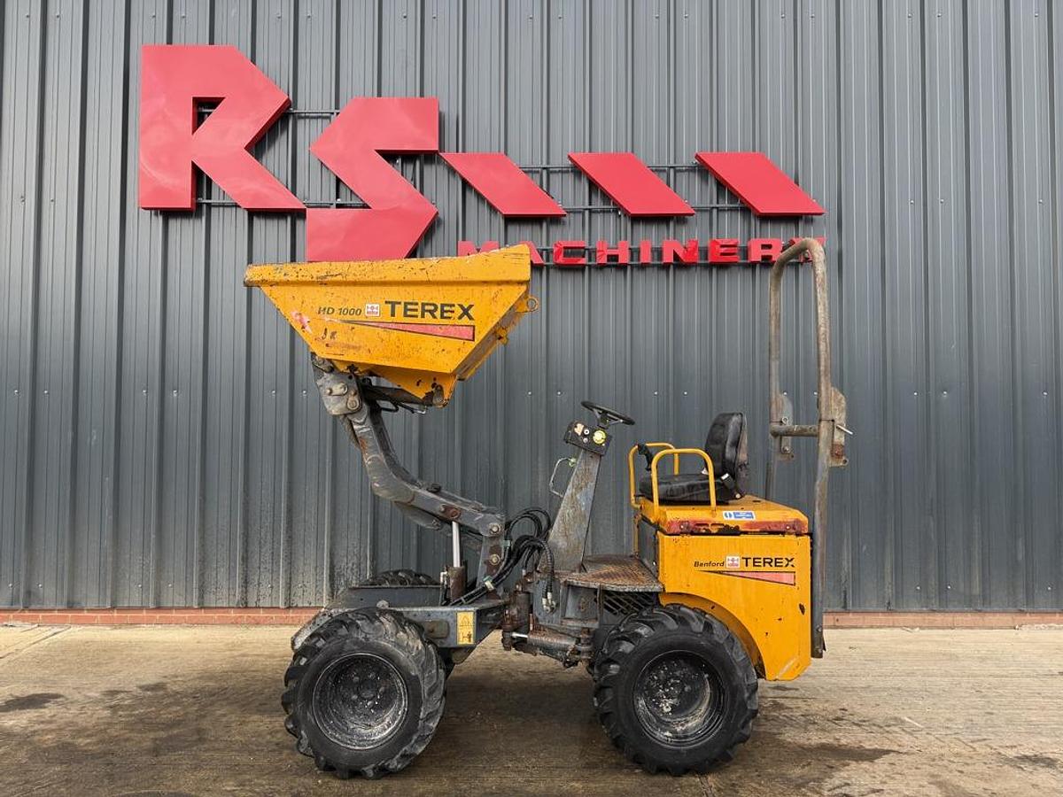 Used Terex Benford HD1000 1 Ton High Tip Dumper