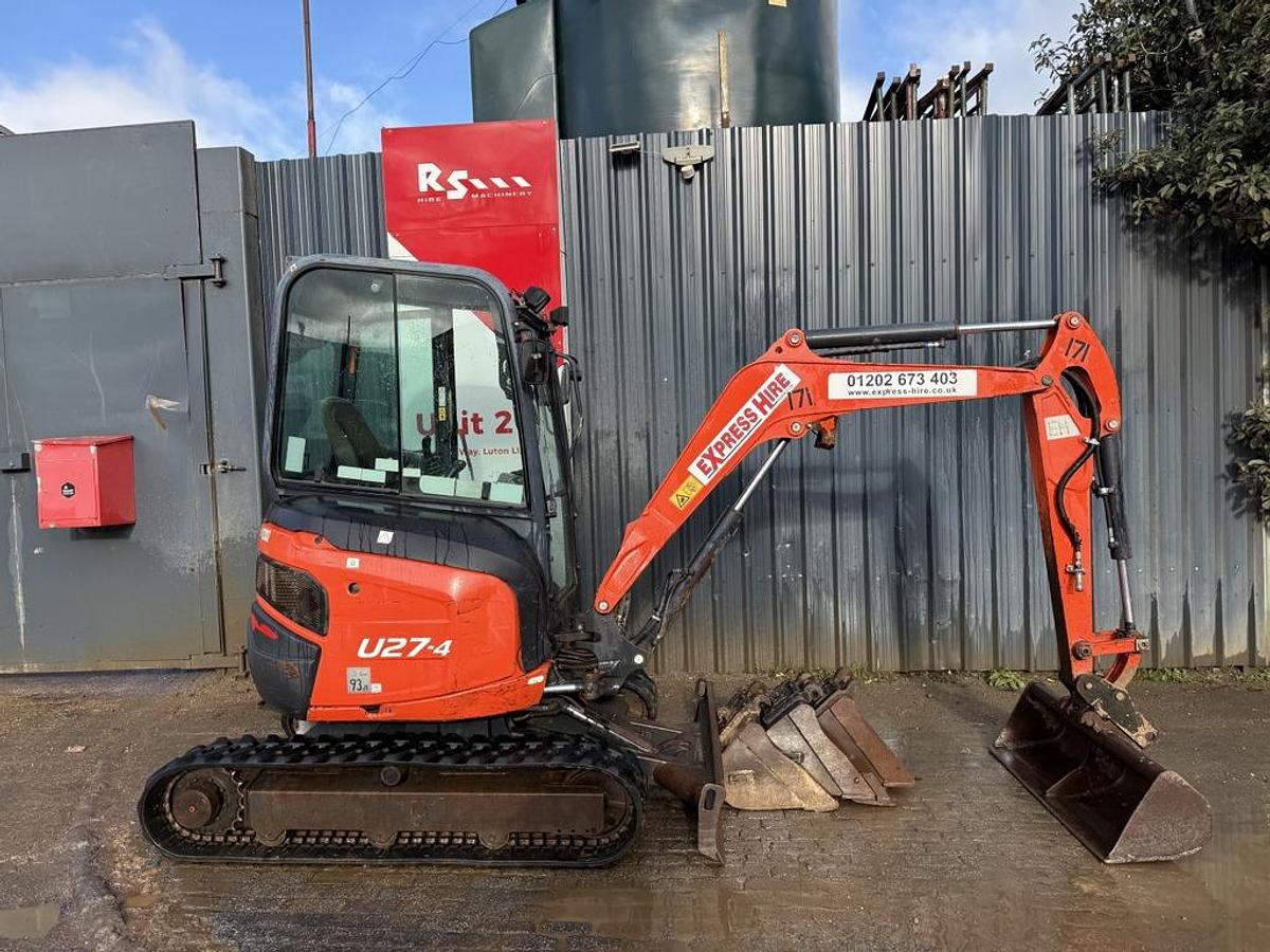 Used Kubota U27-4 2.7t Mini Excavator