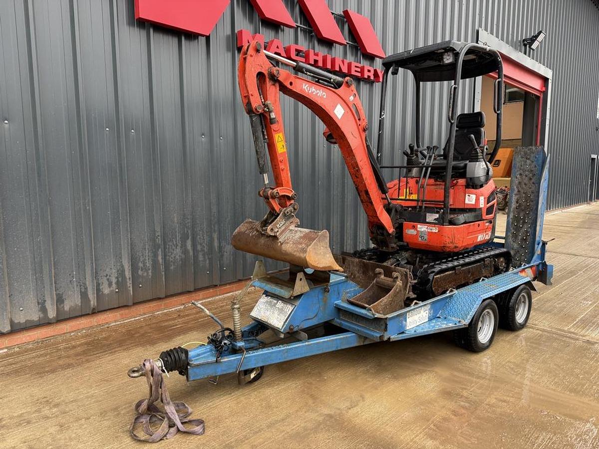 Used Kubota U17-3 1,7t Mini Excavator +Trailer