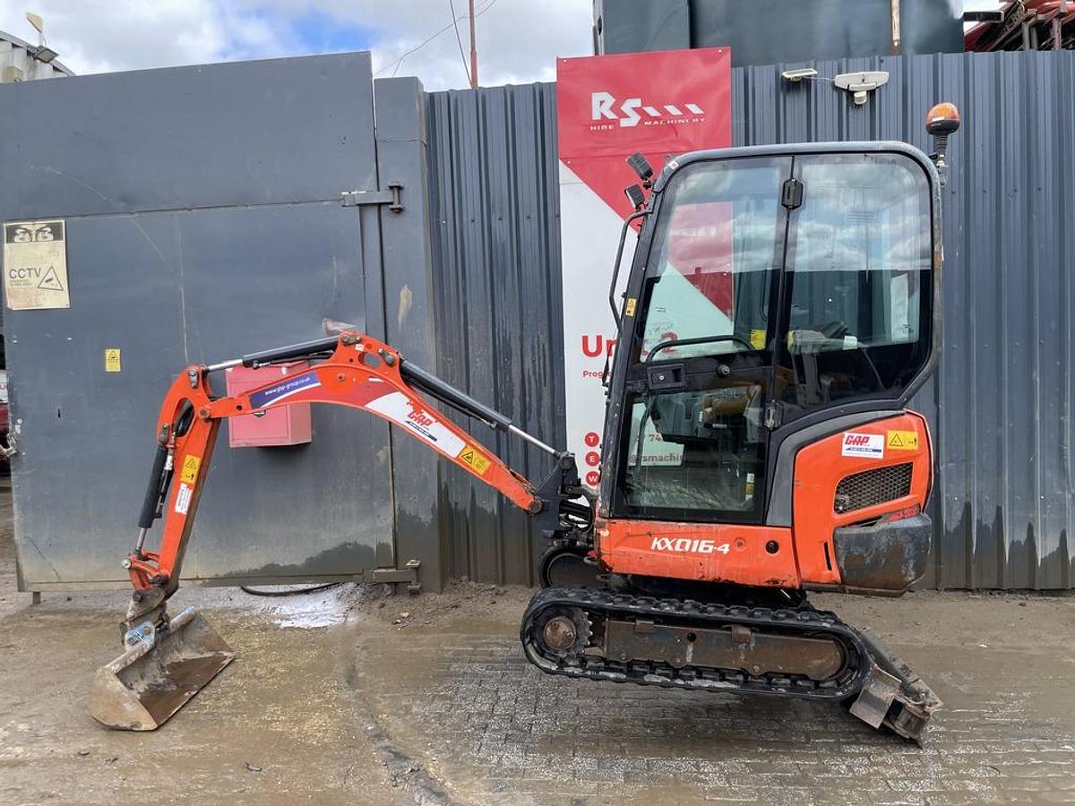 Used Kubota KX016-4 1.6t Mini Excavator