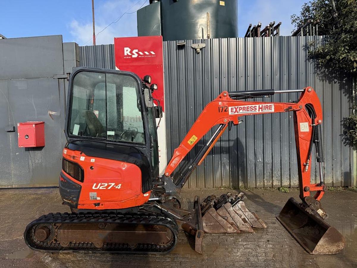 Used Kubota U27-4 2.7t Mini Excavator