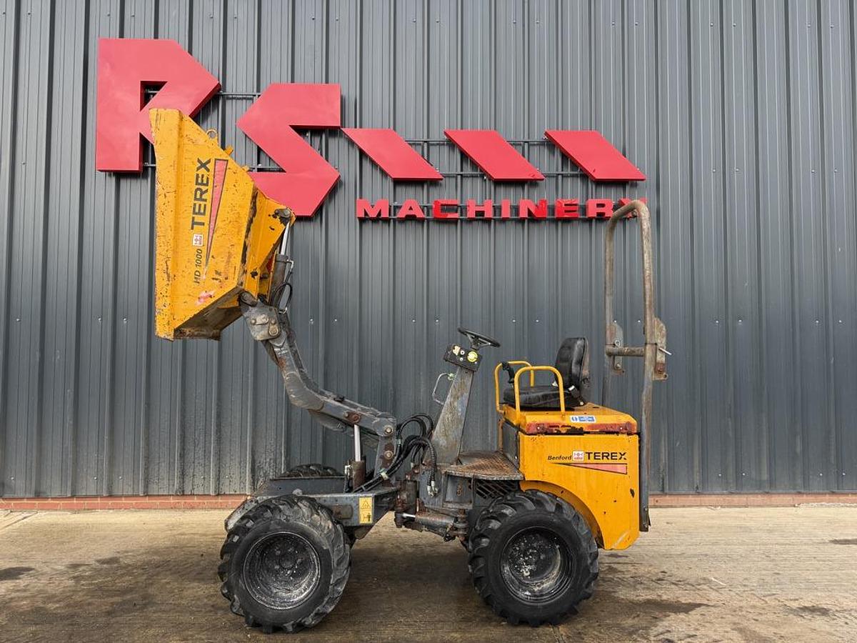 Used Terex Benford HD1000 1 Ton High Tip Dumper