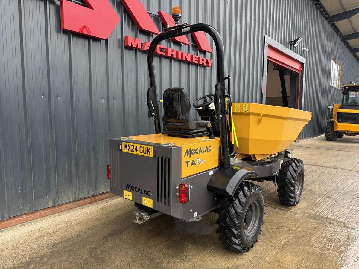 Used Mecalac TA3sh 3 Ton Swivel Dumper