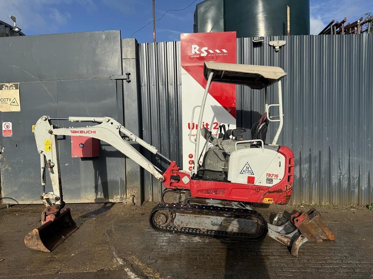Used Takeuchi TB216 1.8t Mini Excavator