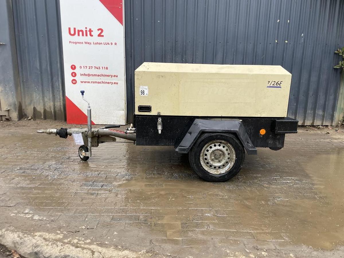 Used Doosan 7/26E 2.5 m3/min Compressor