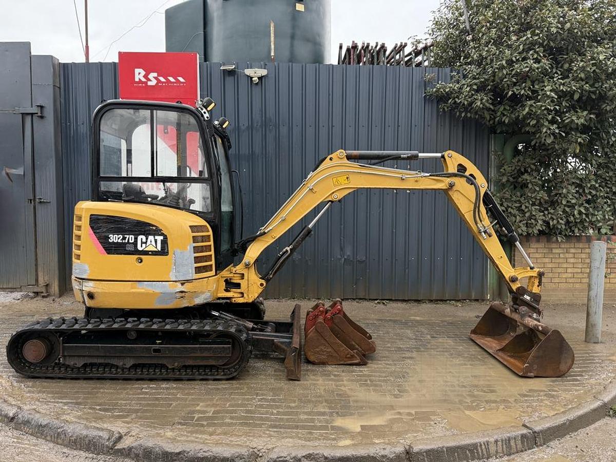 Used Caterpillar 302.7D CR 2.8t Mini Excavator