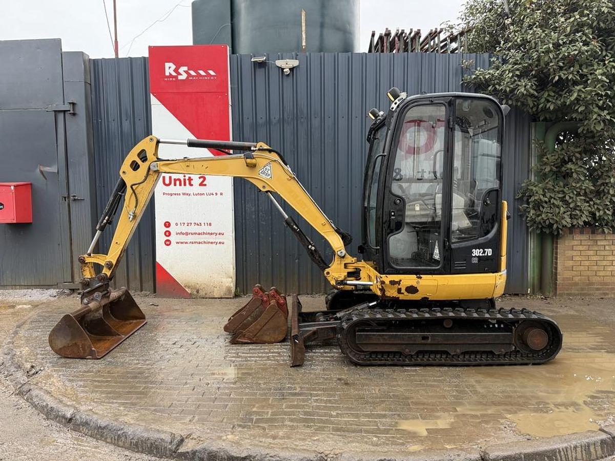 Used Caterpillar 302.7D CR 2.8t Mini Excavator