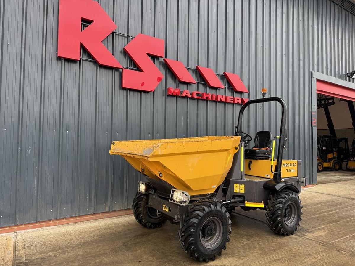 Used Mecalac TA3sh 3 Ton Swivel Dumper
