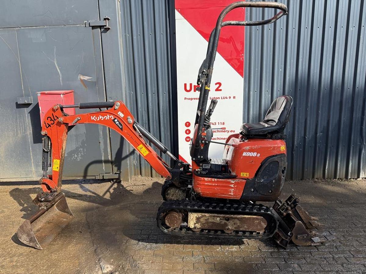 Used Kubota K008-3 1t Micro Excavator