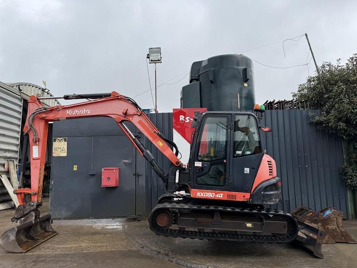Used Kubota KX080-4 8t Mini Excavator