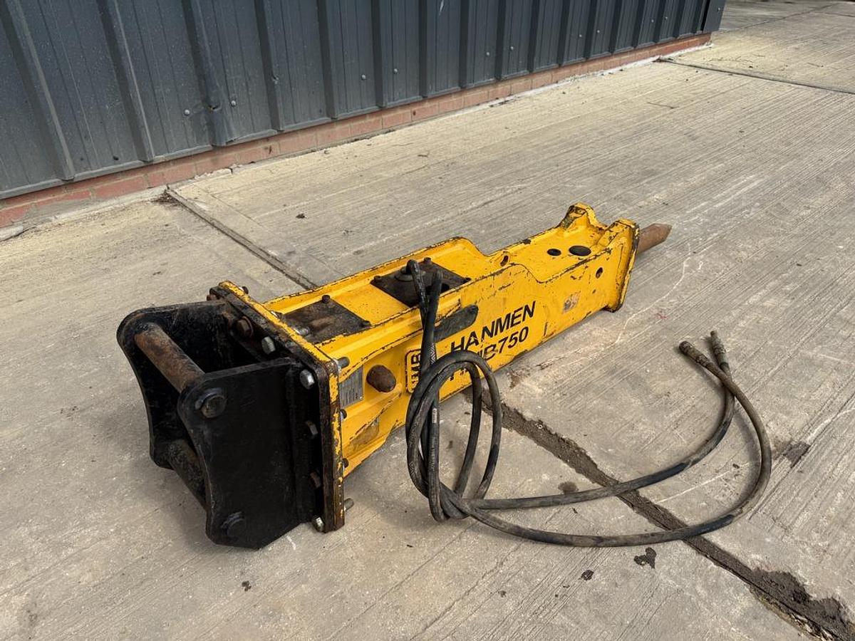 Used Hanmen HMB750 7-10 t Hydraulic Breaker